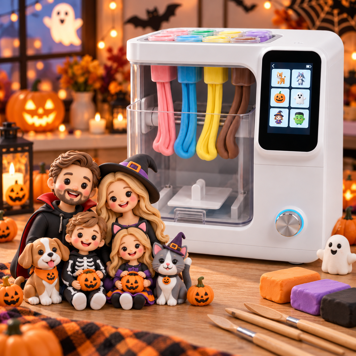 🎃🎄 AI Smart Clay Creation Studio – Family, Pet, Holiday & Custom 3D Figure Maker 🐾✨